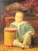 Armand Palliere Pedro II of Brazil, aged 4 oil